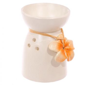 Duftlampe Orange Flower aus Keramik